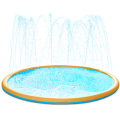 SLOOSH Non-Slip Splash Pad Sprinkler, 10ft, Orange&Blue