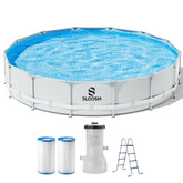 SLOOSH Round Above Ground Pool - 15ft x 42inch