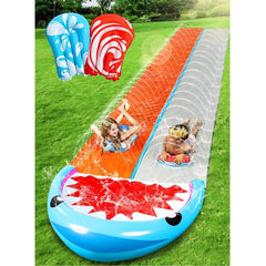 2Pcs Boogie Boards and Water Slide 22.5ft