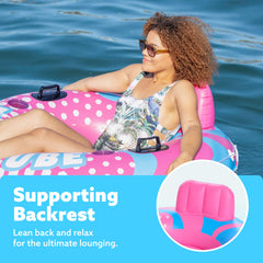 SLOOSH Inflatable River Tubes Float - Heavy Duty Pool Tube Floats for Adults Floating