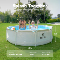 SLOOSH Round Above Ground Pool - 10ft x 30inch