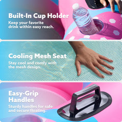 SLOOSH Inflatable River Tubes Float - Heavy Duty Pool Tube Floats for Adults Floating