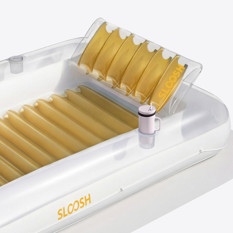 SLOOSH Transparent Inflatable Tanning Pool Lounger Float, 70
