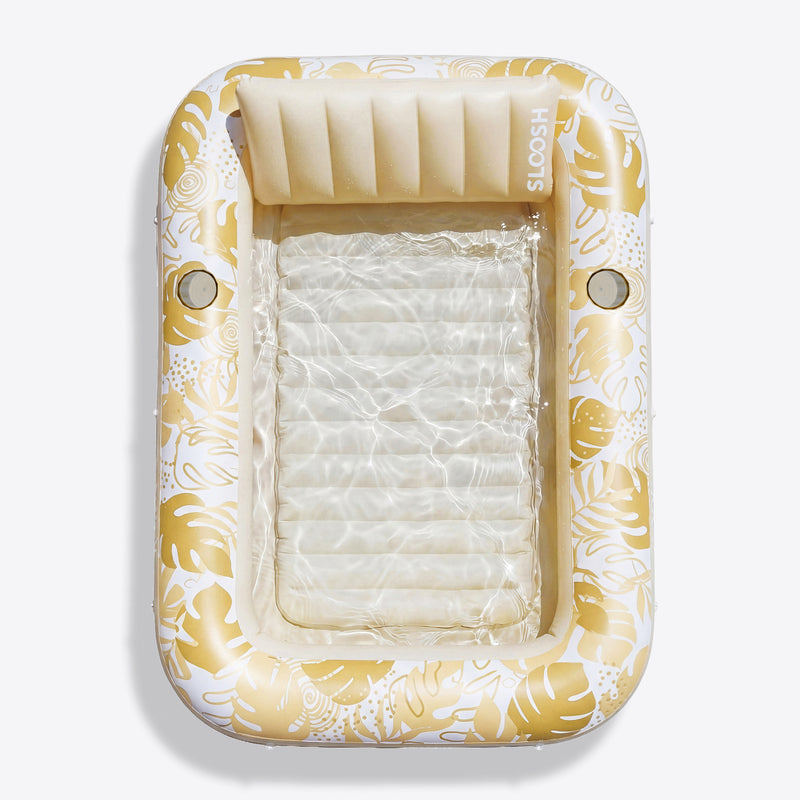 SLOOSH Inflatable Tanning Pool Lounger Float, Pink-XL, 85