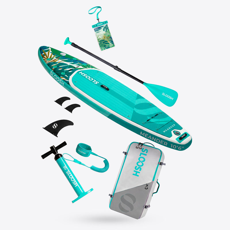 SLOOSH Meander Stand Up Paddle Board–Stable & Lightweight Inflatable SUP, 10'6