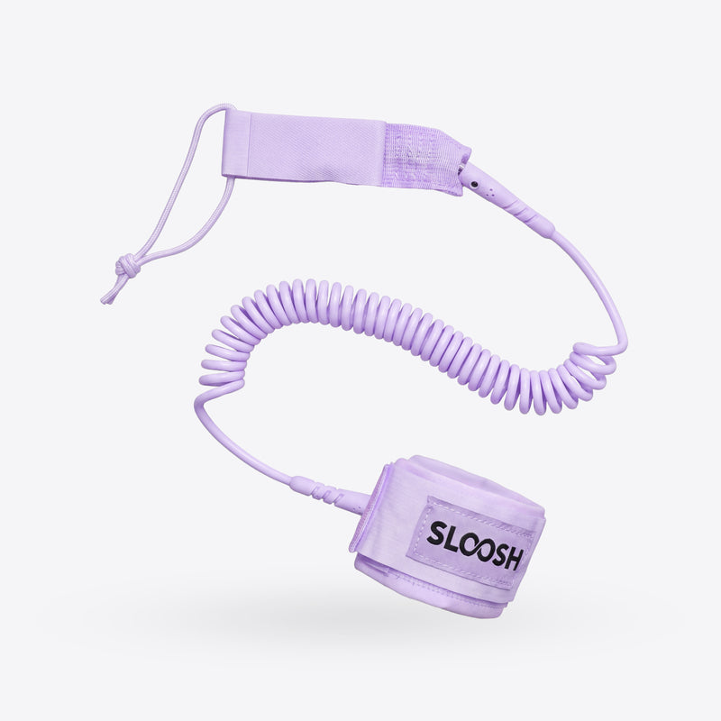 SLOOSH Leash of Inflatable SUP, Purple Chase Flower