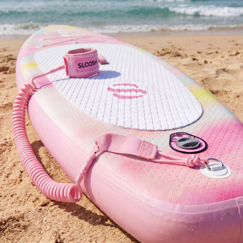 SLOOSH Leash of Inflatable SUP, Pink Tie-dye