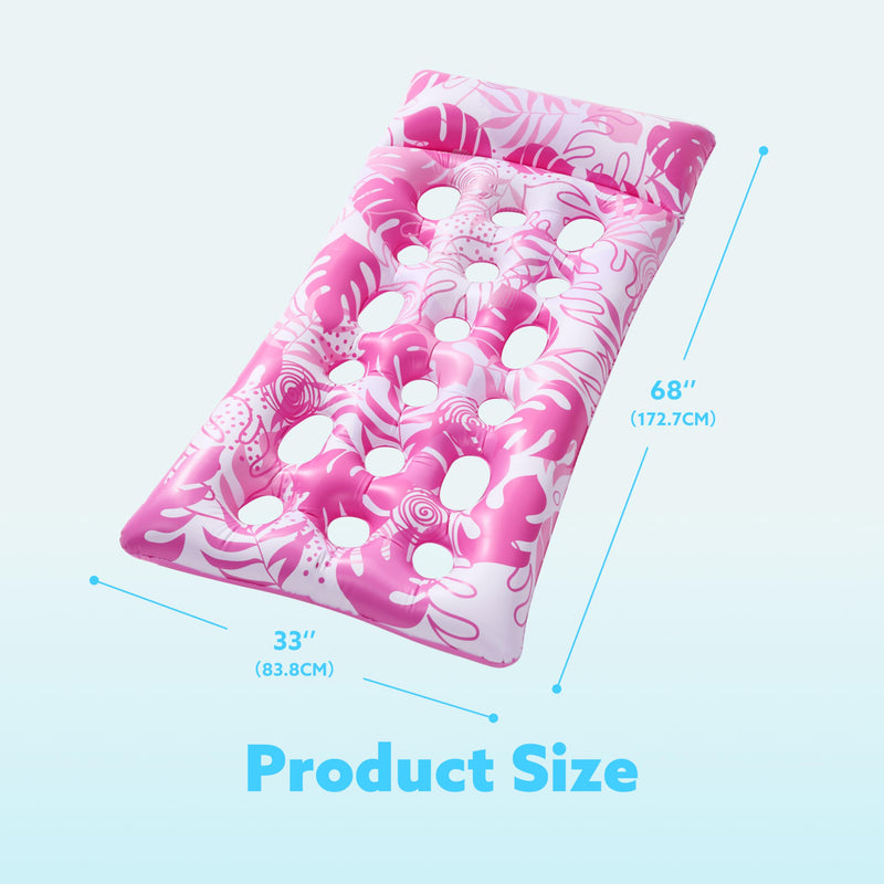 Sloosh Large Inflatable Tanning Raft Pool Float