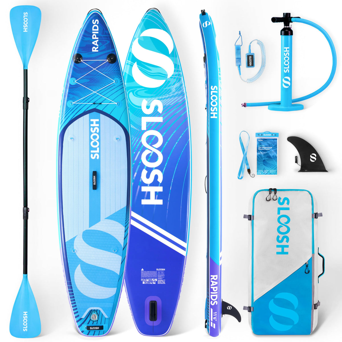 Rapids Arctic Drift  11'6" Inflatable Stand Up Paddle Board