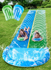 22.5FT Water Slide and 2 Inflatable Boards,
