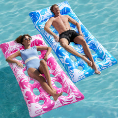 2-Pack Inflatable Pool Floats Mat - XL Pool Floaties Adults Size with Headrest
