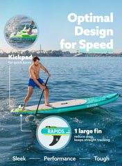 Rapids Aqua Surge 11'6" Inflatable Stand Up Paddle Board