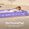 SLOOSH Inflatable Tanning Pool Lounger Float,  70
