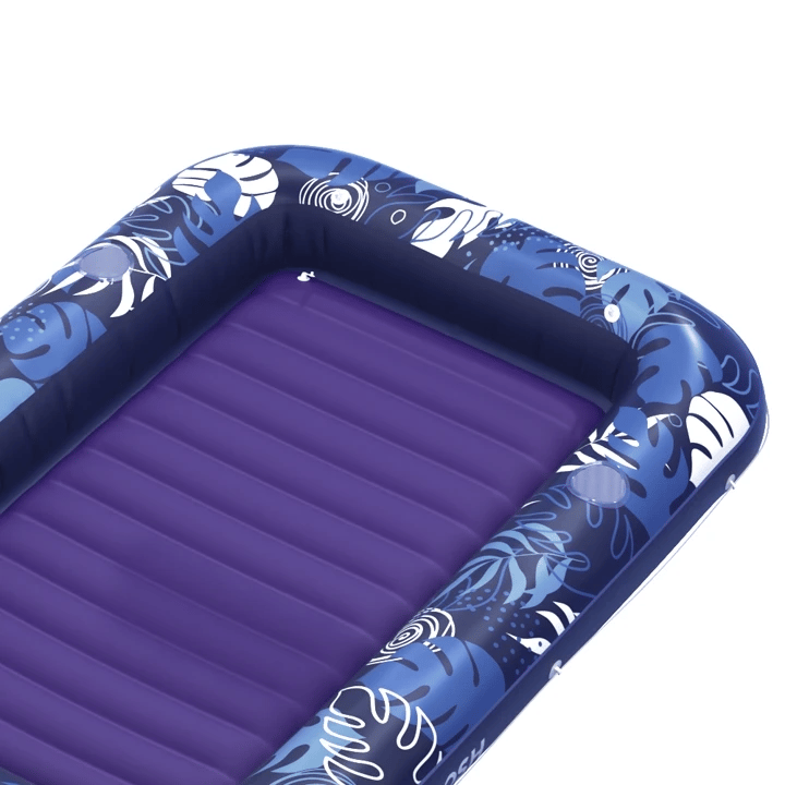 SLOOSH Inflatable Tanning Pool Lounger Float, Cyan Pink XL, 85" x 57"