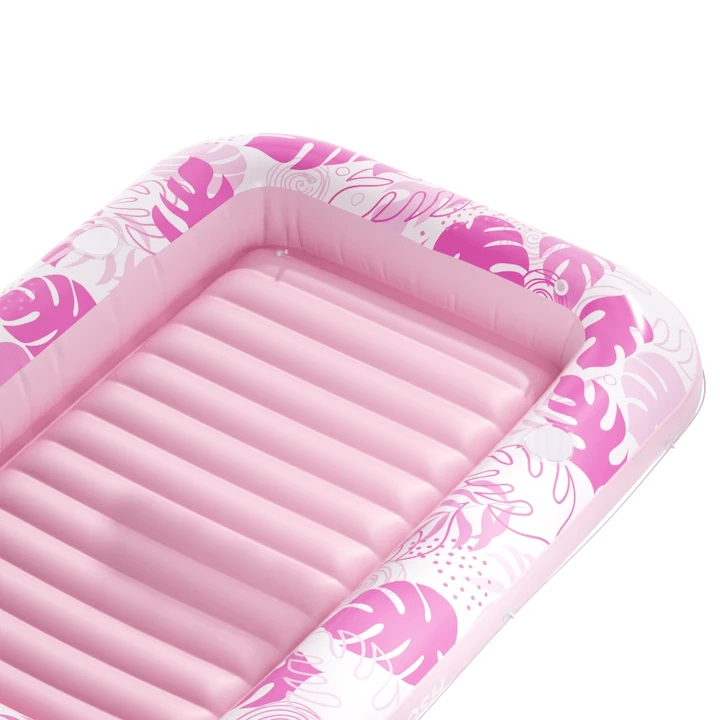 SLOOSH Inflatable Tanning Pool Lounger Float, Blushing Pink XL, 85