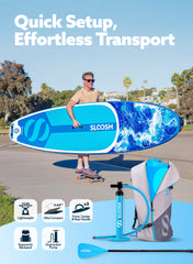 Ripple Coastal Splash 10'6" Inflatable Stand Up Paddle Board
