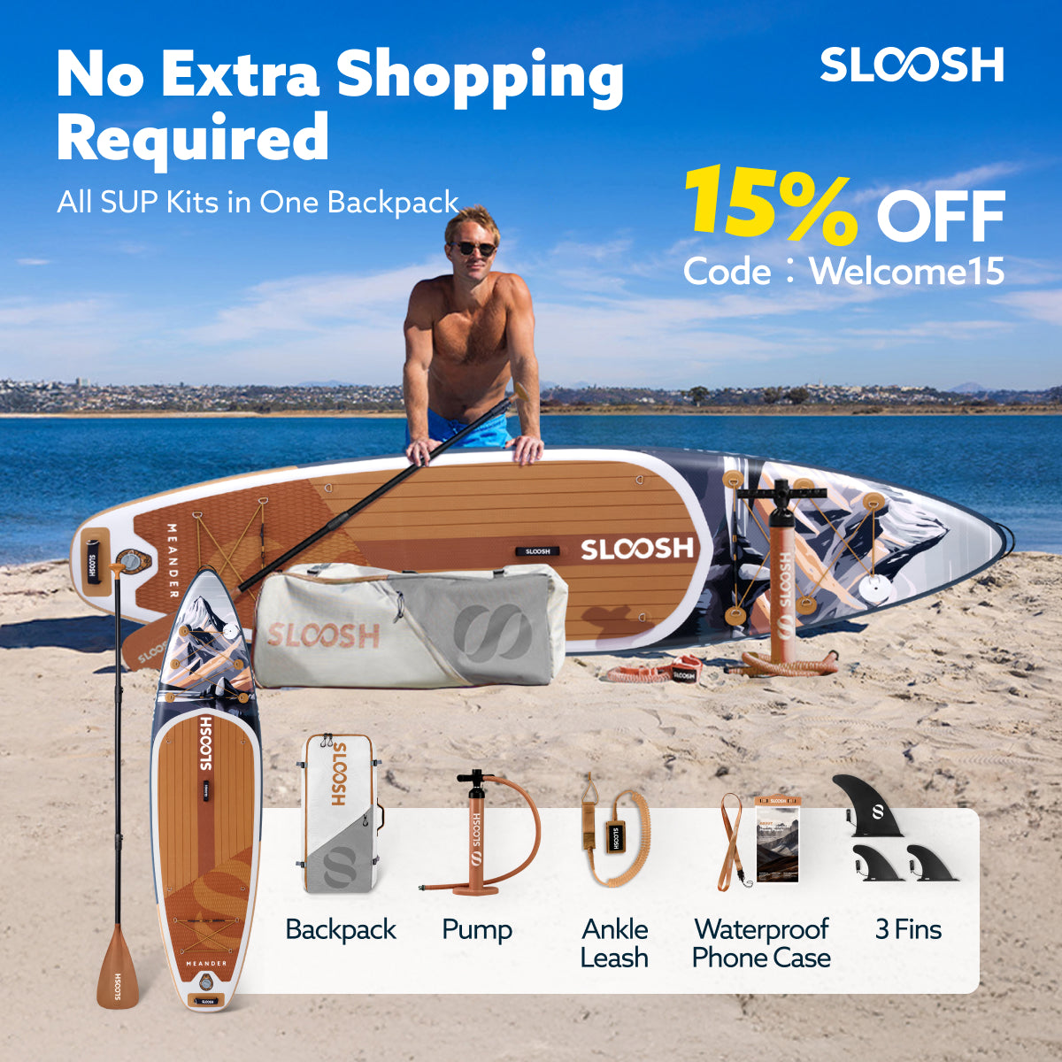 Meander Alpine Dusk 10'6" Stand Up Paddle Board