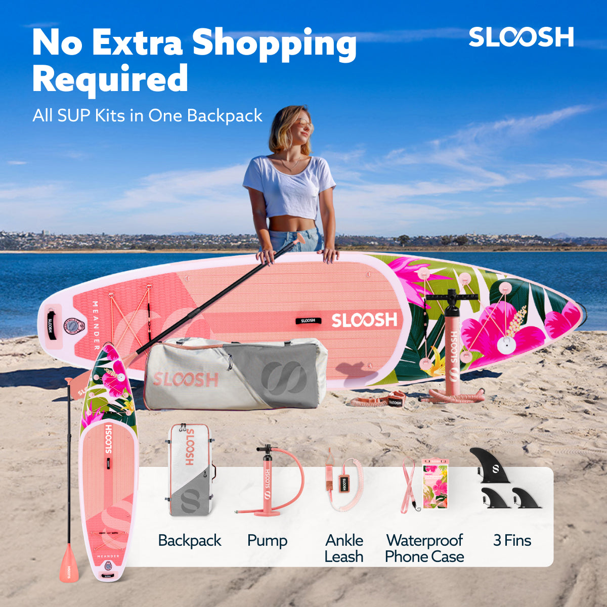 Meander Tropical Sunrise 10'6" Stand Up Paddle Board