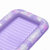 SLOOSH Inflatable Tanning Pool Lounger Float, Blue Checker, 70