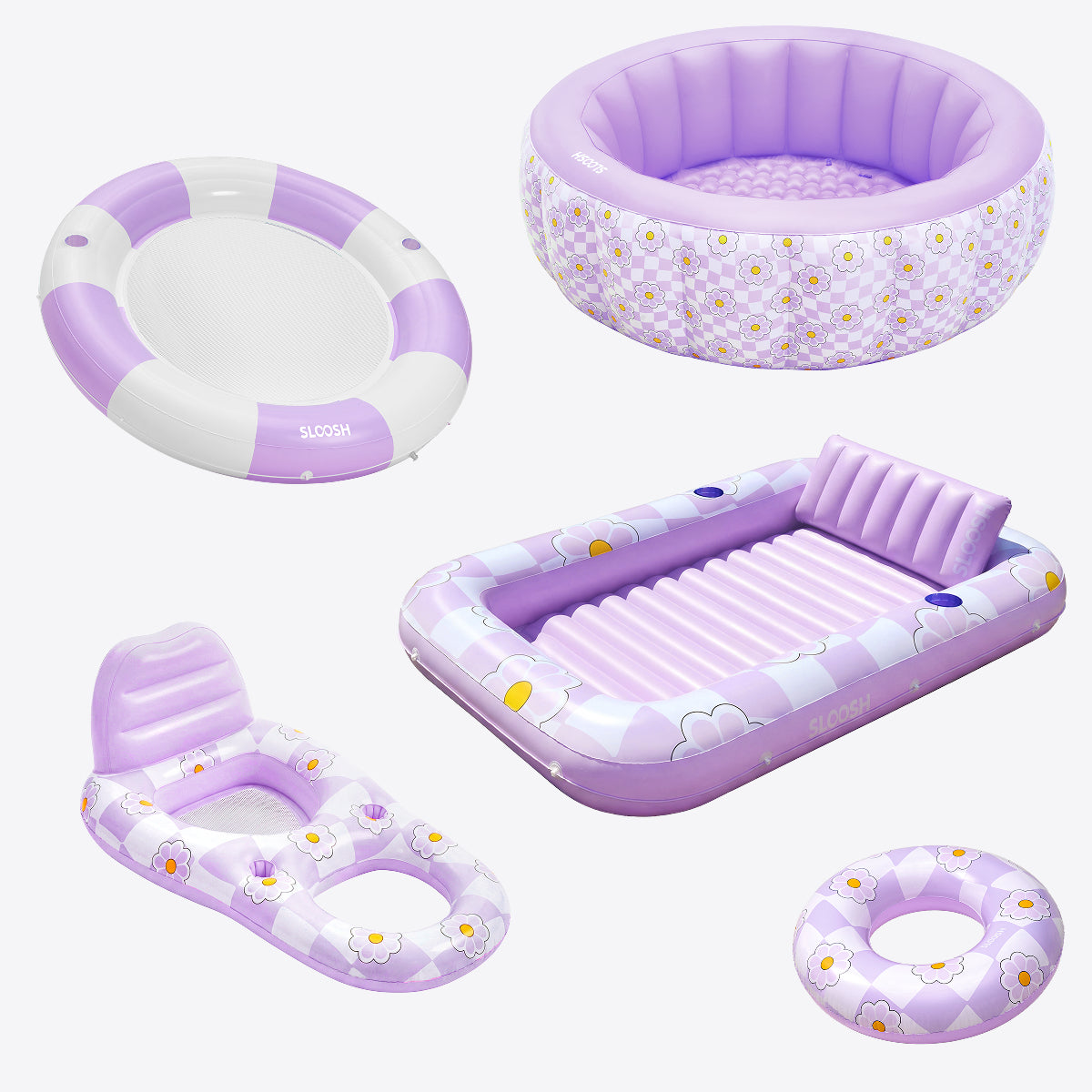SLOOSH Purple Chase Flower 2026 New Design Series Best Floaties Bundle