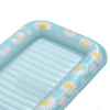 SLOOSH Inflatable Tanning Pool Lounger Float, Blue Daisy 70