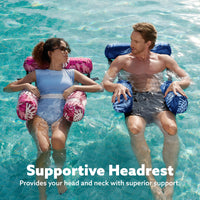 Inflatable Pool Floats Adult,2 Packs Floating Lounge Chairs