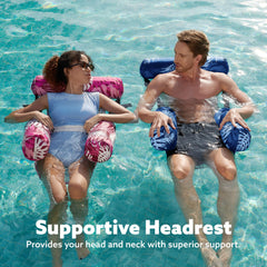 Inflatable Pool Floats Adult,2 Packs Floating Lounge Chairs