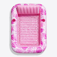 SLOOSH Inflatable Tanning Pool Lounger Float, Pink-XL, 85