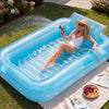 SLOOSH Inflatable Tanning Pool Lounger Float, 85