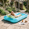 SLOOSH Transparent Inflatable Tanning Pool Lounger Float,  70