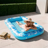 SLOOSH Inflatable Tanning Pool Lounger Float, Blue-L, 70