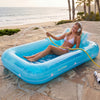 SLOOSH Transparent Inflatable Tanning Pool Lounger Float,  70