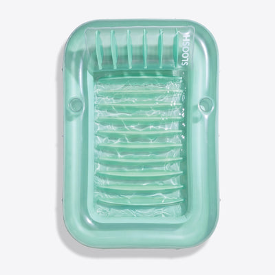 SLOOSH Inflatable Tanning Pool Lounger Float,  70" x 46", Cyan-L
