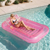 SLOOSH Transparent Inflatable Tanning Pool Lounger Float,  70