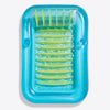 SLOOSH Transparent Inflatable Tanning Pool Lounger Float, 85