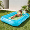 SLOOSH Transparent Inflatable Tanning Pool Lounger Float, 85