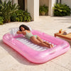 SLOOSH Transparent Inflatable Tanning Pool Lounger Float,  70