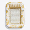 SLOOSH Inflatable Tanning Pool Lounger Float, Oatmeal White XL, 85