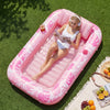 SLOOSH Inflatable Tanning Pool Lounger Float, Blushing Pink L, 70