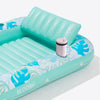 SLOOSH Inflatable Tanning Pool Lounger Float, Dark Blue-XL, 85