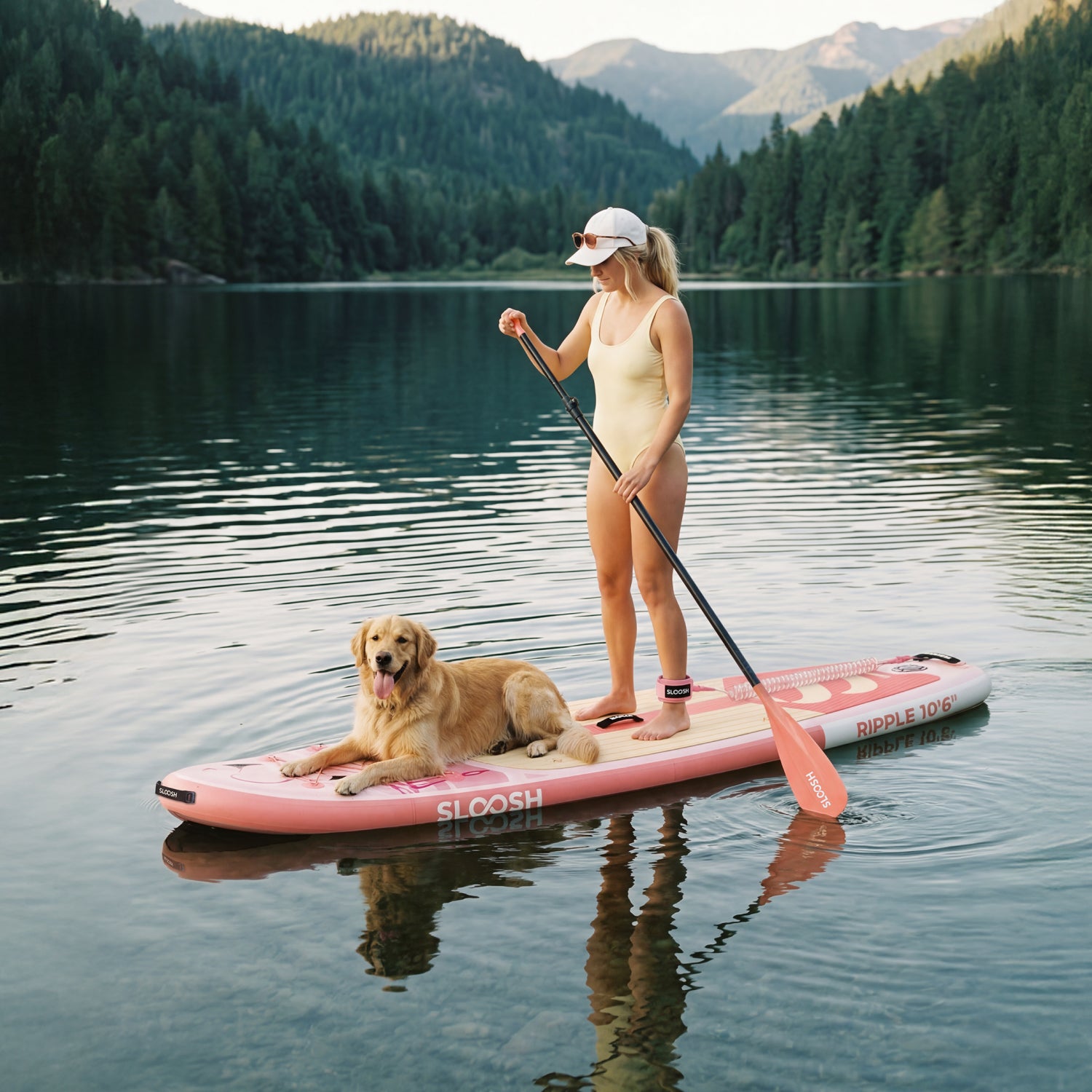 SLOOSH Ripple Flamingo Dawn 10'6" Inflatable Stand Up Paddle Board
