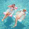 SLOOSH 2 Packs Inflatable Mesh Pool Hammock Lounger Aquablue & Pink 48