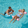 SLOOSH 2 Packs Inflatable Mesh Pool Hammock Lounger Aquablue & Pink 48