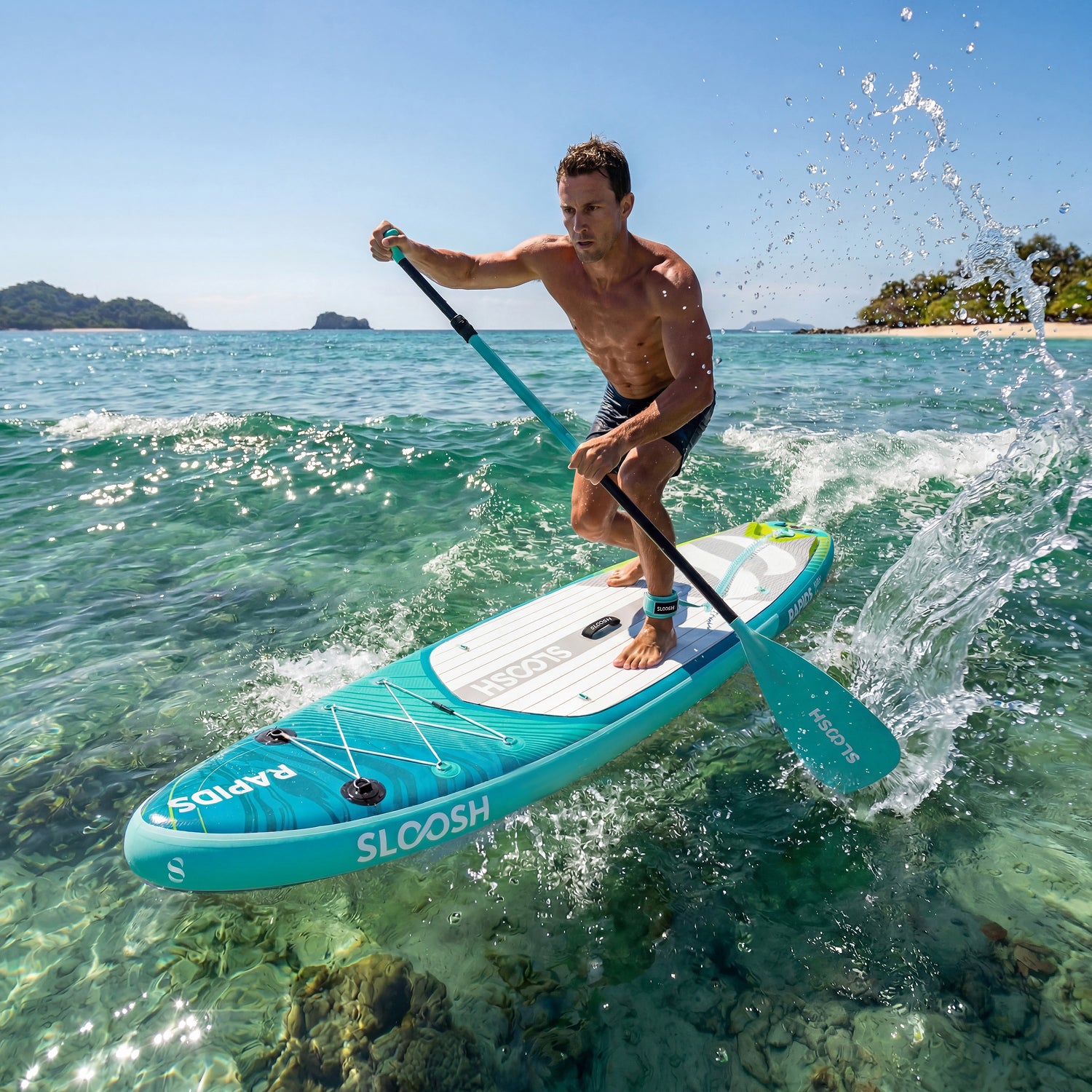 SLOOSH Rapids Aqua Surge 11'6" Inflatable Stand Up Paddle Board