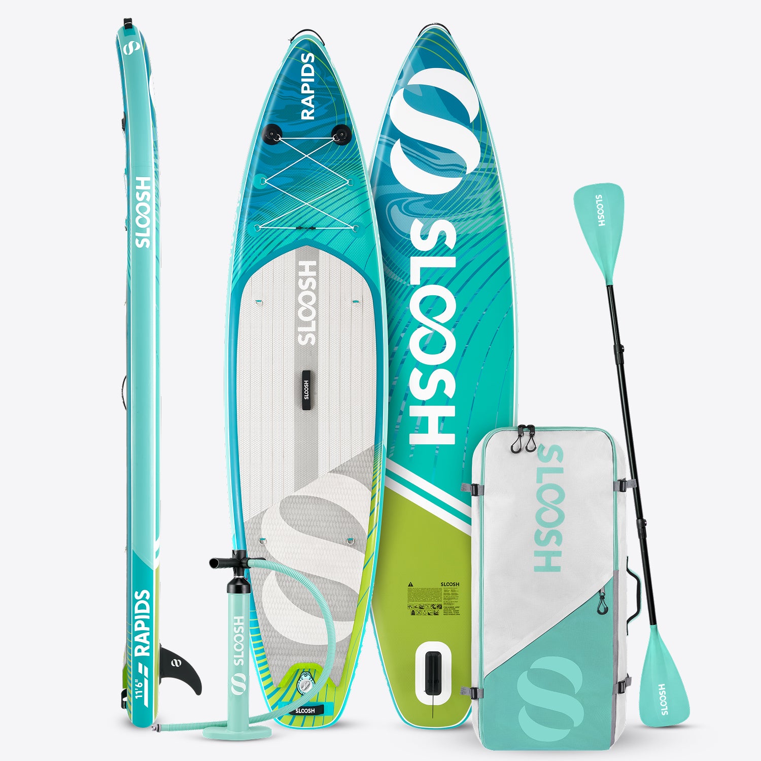 SLOOSH Rapids Aqua Surge 11'6" Inflatable Stand Up Paddle Board