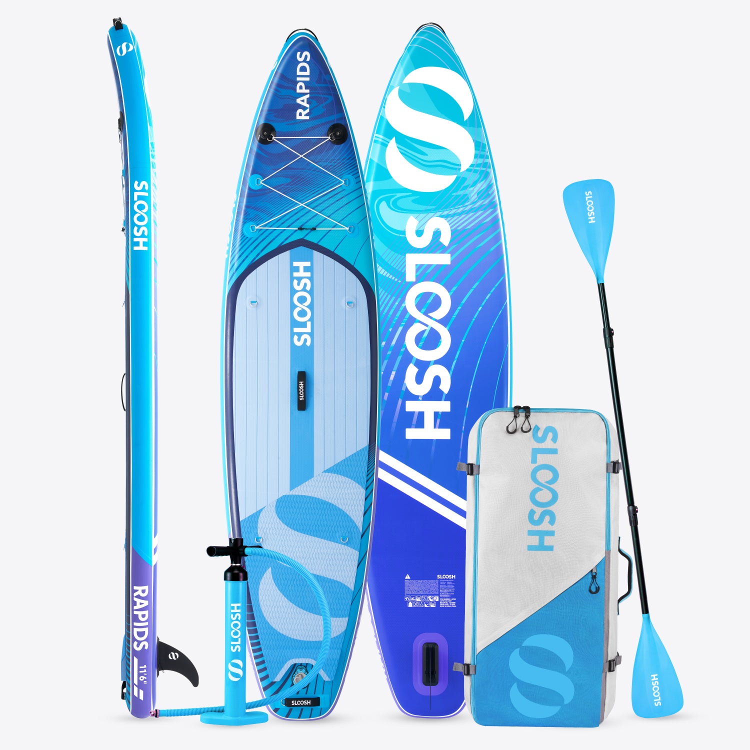 SLOOSH Rapids Arctic Drift  11'6" Inflatable Stand Up Paddle Board