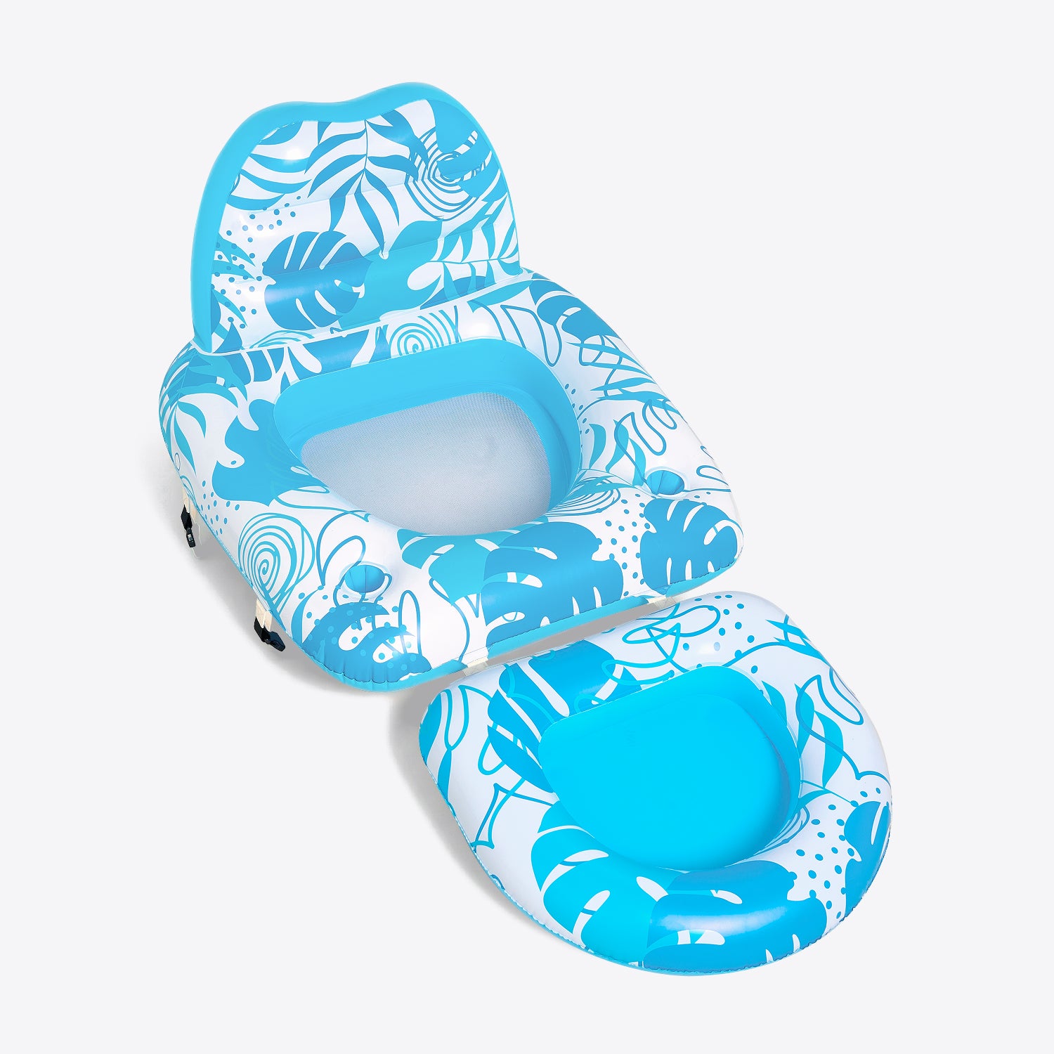 SLOOSH Inflatable Pool Chair with Cooler Blue