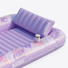 SLOOSH Inflatable Tanning Pool Lounger Float, Blue Checker, 70