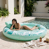 SLOOSH Inflatable Pool Float Lounge Round Suntan Tub Floatie, Champagne, 72
