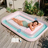 SLOOSH Transparent Inflatable Tanning Pool Lounger Float,  70